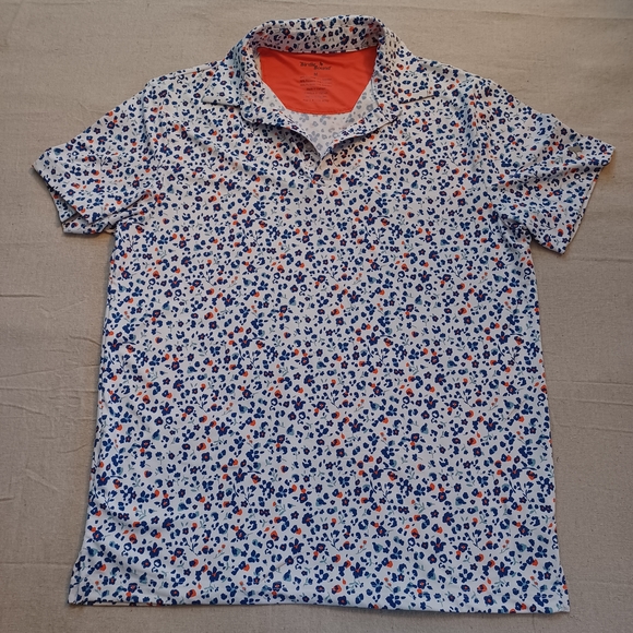 Birdiebound Other - BirdieBound Floral-Print Golf Polo Men's Size Medium